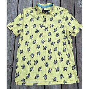 J by Jamie Sadock Men's M Short Sleeve Golf Polo Shirt - Yellow